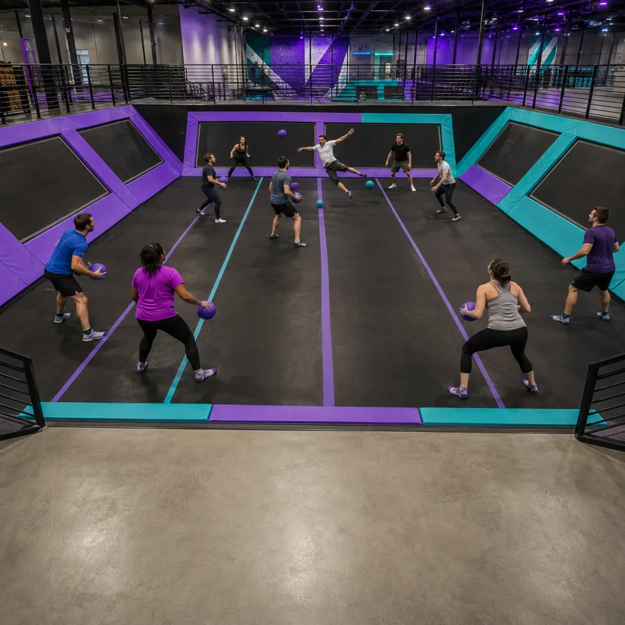 Dodgeball Arena at Arcadium Jump & Climb