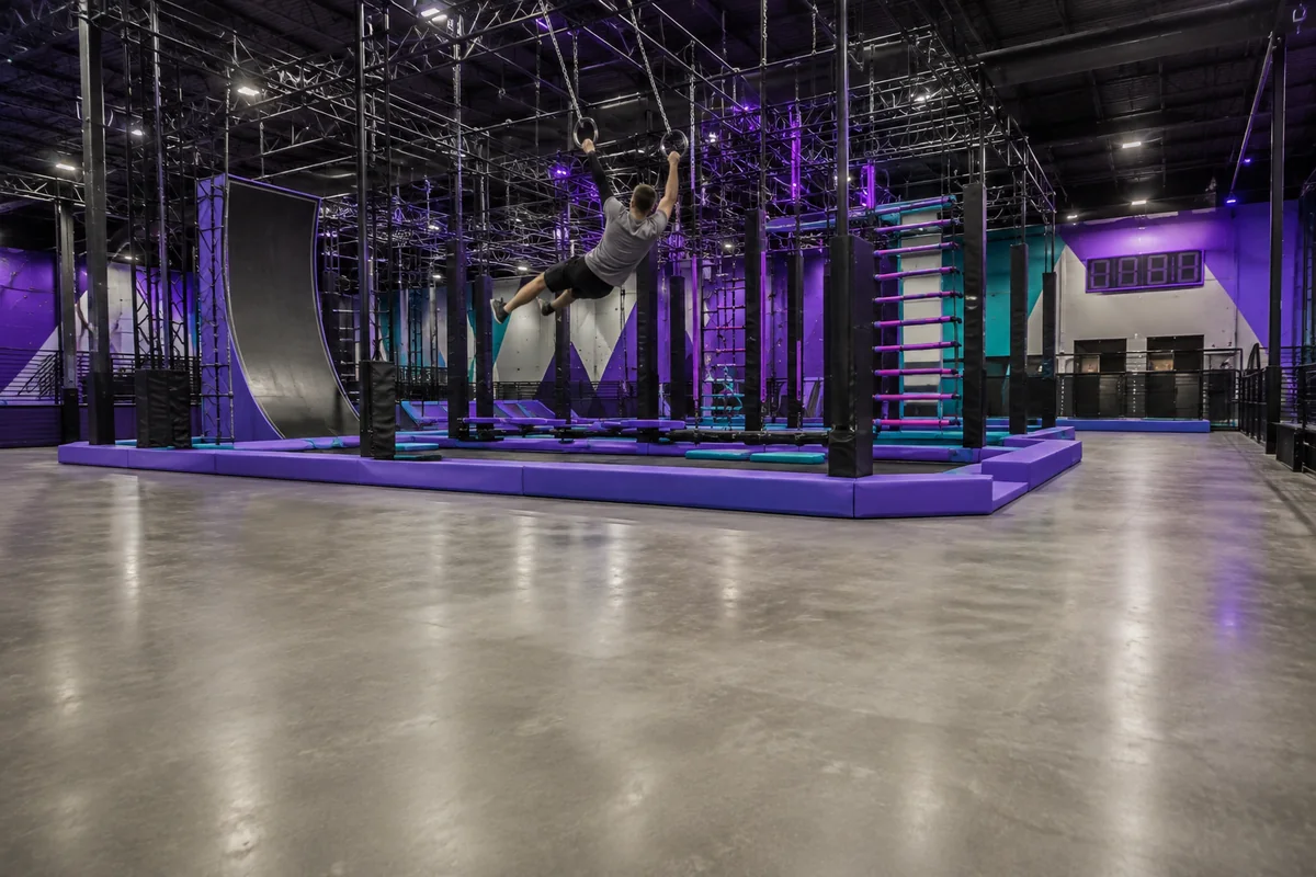 Ninja warrior obstacle course