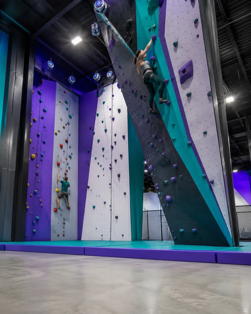 Climbing walls at The Summit